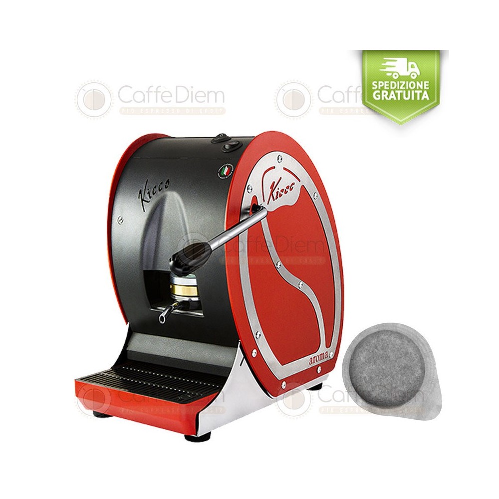MACCHINA KICCO ROSSA CAFFE A CIALDE DI CARTA ESE 44mm