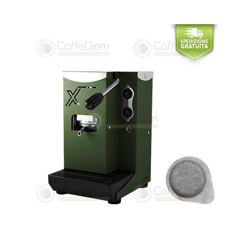 Macchina Caffè Aroma modello X a Cialde - VERDE MILITARE
