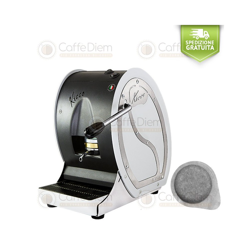 MACCHINA CAFFE A CIALDE DI CARTA ESE 44mm KICCO BIANCA