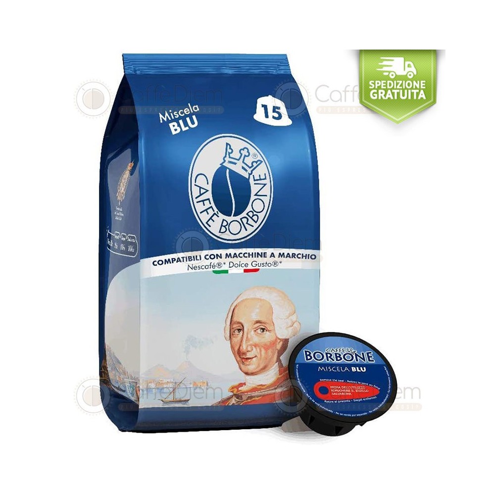 capsule cialde dolce gusto borbone blu