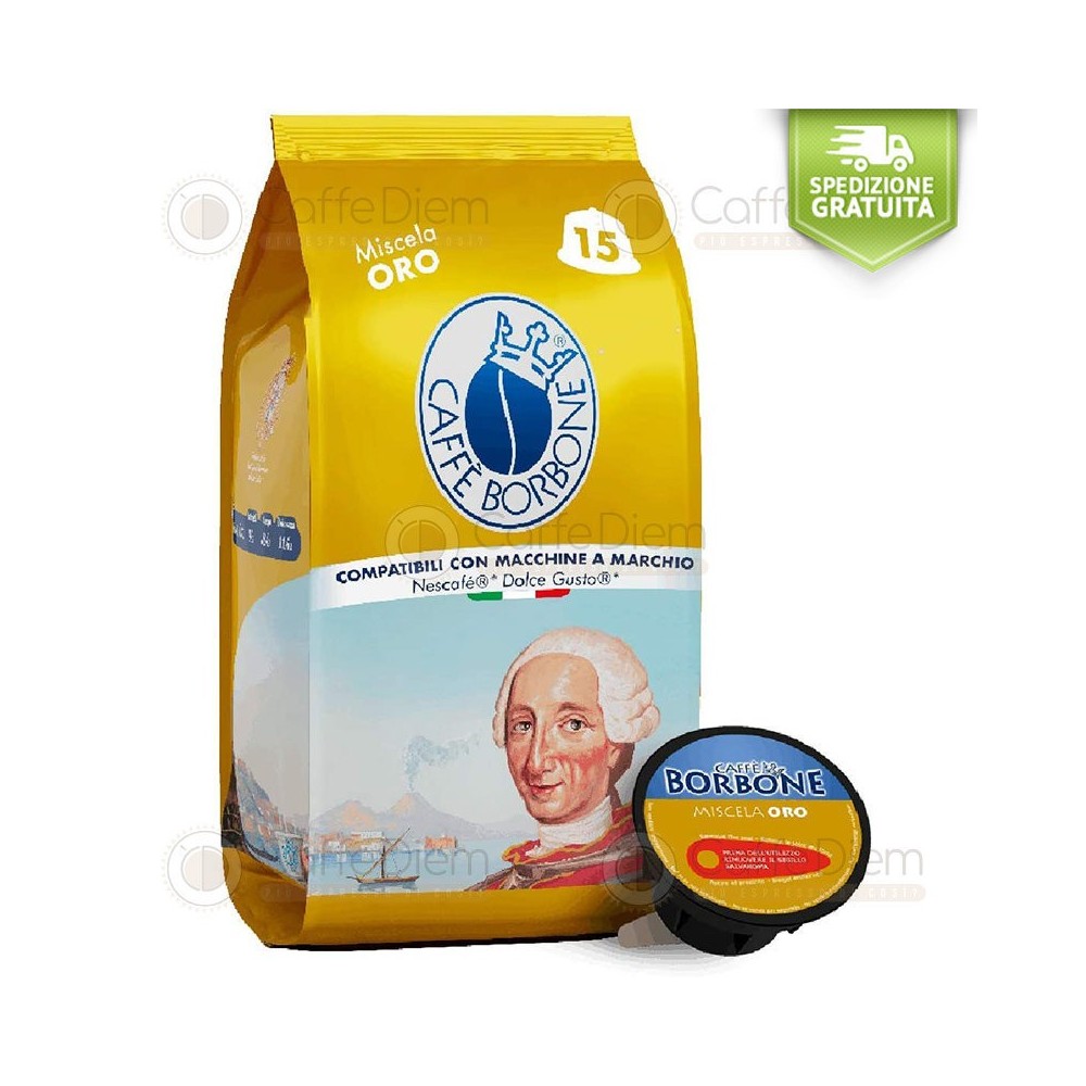 capsule compatibili dolce gusto borbone oro