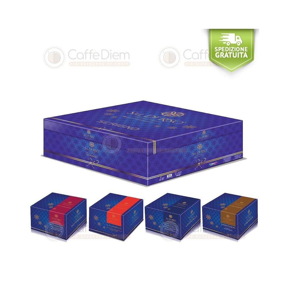 Idea Regalo Sal de Riso Scrigno 4 Panettoni