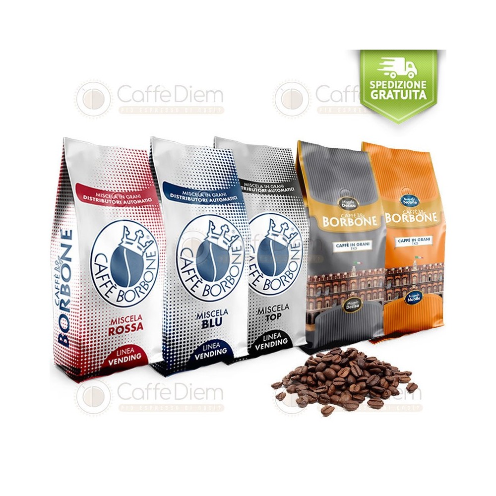 Caffè in Grani Borbone Kit Degustazione 5Kg
