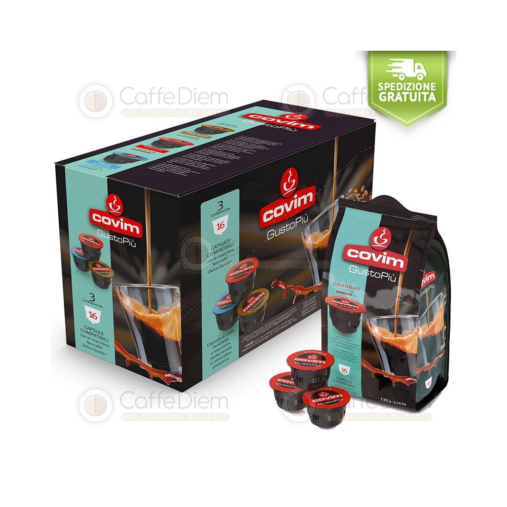 Covim Caffè 48 capsule Compatibili Dolce Gusto Granbar