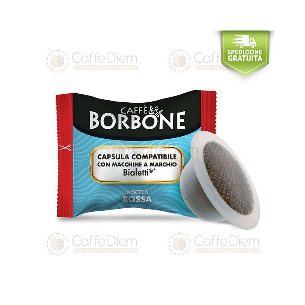Offerta 600 Capsule Borbone Compatibili Bialetti miscela Red