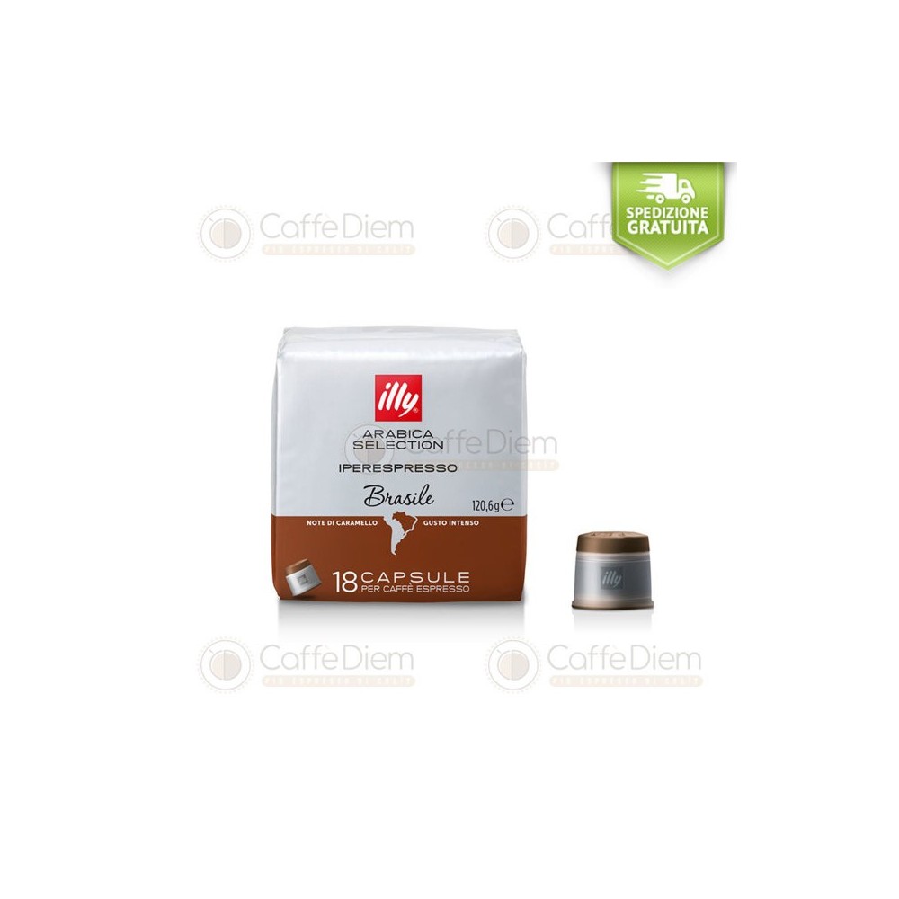 Illy iperEspresso 18 Coffee Capsules Brazil| Caffè Diem