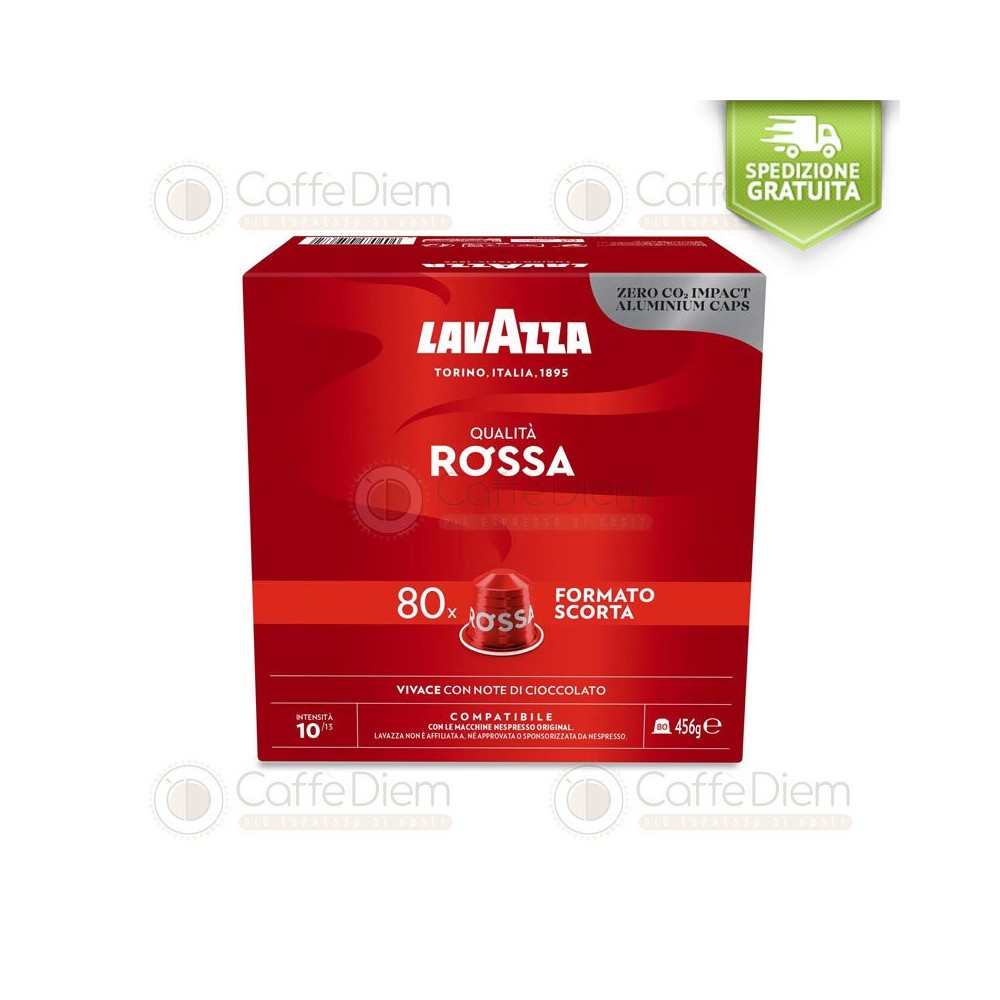 240 Capsules Lavazza compatibili Nespresso Qualità Rossa