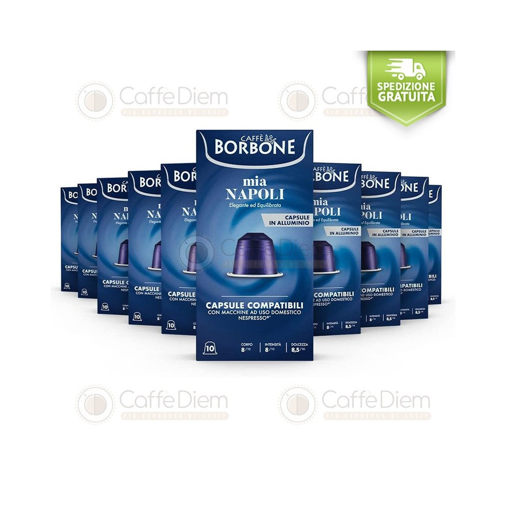 Capsule Caffè Borbone Compatibili Nespresso Alluminio NAPOLI