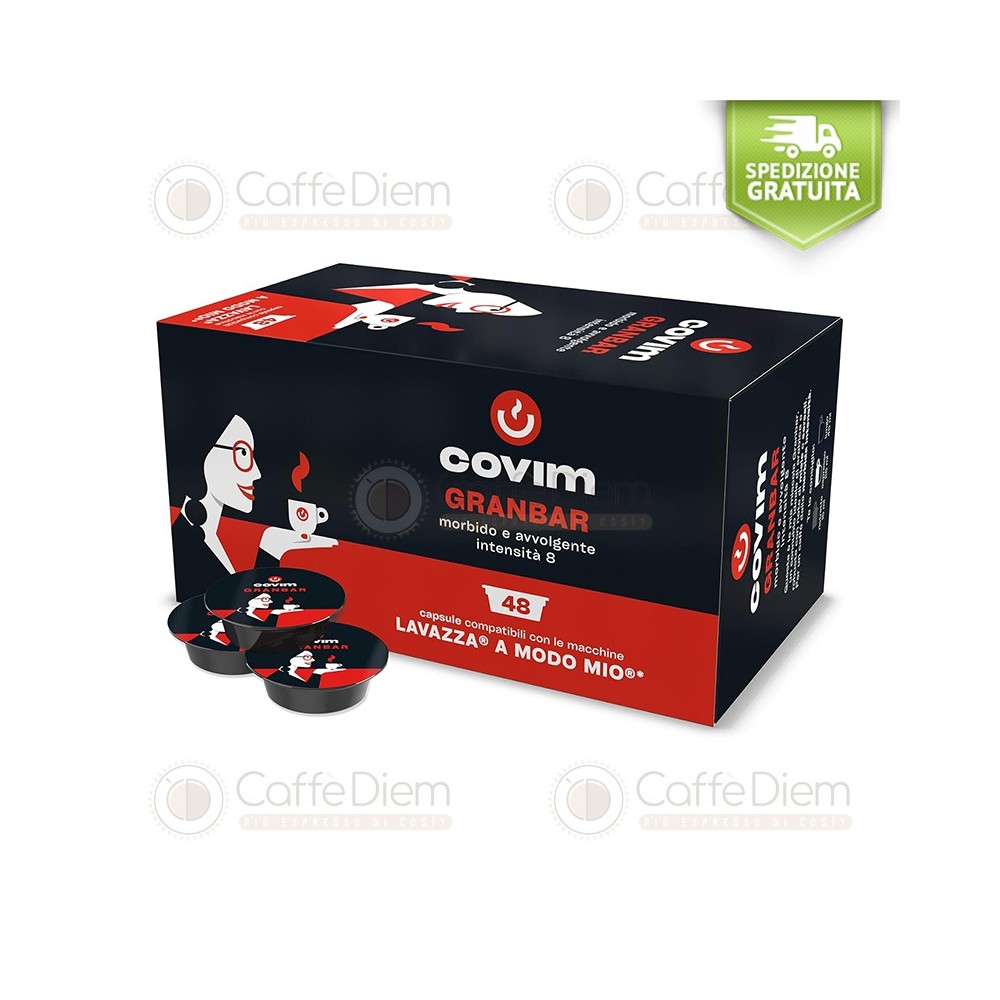 COVIM CAFFE CAPSULE LAVAZZA A MODO MIO GRANBAR