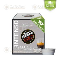 Capsule Compostabili Vergnano 128 INTENSO Compatibili Lavazza* A Modo Mio*