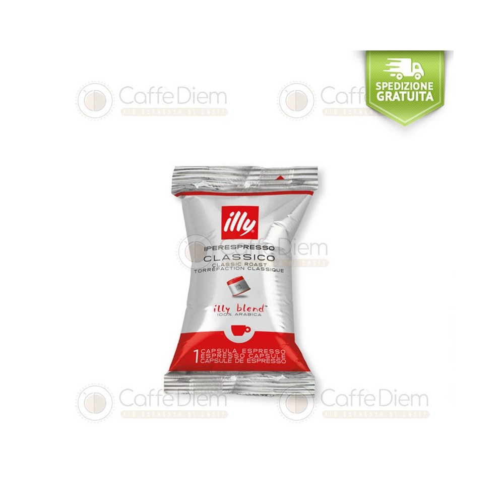 illy iperespresso 100 Coffee Capsules Classico in FLOWPACK